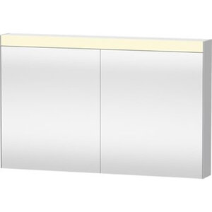 Duravit Best spiegelkast met LED verlichting en wastafelverlichting m. 2 deuren 121x76x14.8cm m. schakelaar-stopcontact module
