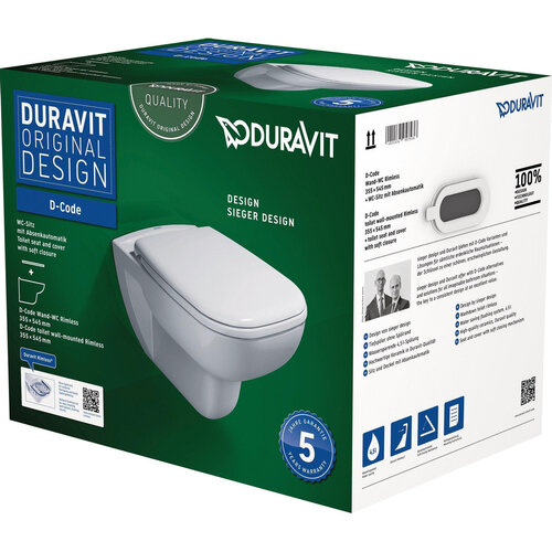 Duravit Duravit D-code pack wandcloset met softclose zitting wit