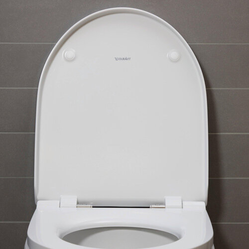Duravit Duravit DuraStyle Basic WC-zitting 33.1x38.5x4.2cm met softclose Kunststof wit Glanzend