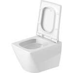 Duravit Duravit Viu WC-zitting 43.3x37.1x4.38cm compact met softclose met quickrelease Kunststof wit Glanzend
