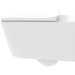 Duravit Duravit Viu WC-zitting 46.3x37.1x4.38cm met softclose met quickrelease Kunststof wit Glanzend