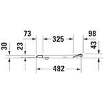Duravit Duravit D-code Vital WC-zitting 49.6x36.8x4.2cm compact Kunststof wit Glanzend