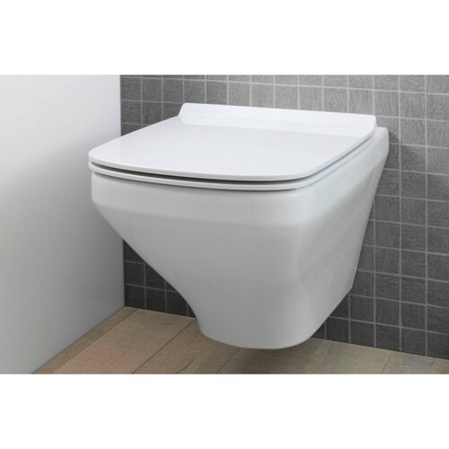 Duravit Duravit DuraStyle WC-zitting 35.9x48.9x5.4cm met softclose met quickrelease Kunststof wit Glanzend