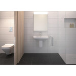 Duravit Duravit DuraStyle WC-zitting 43.3x35.9x4.3cm met softclose met quickrelease Kunststof wit Glanzend