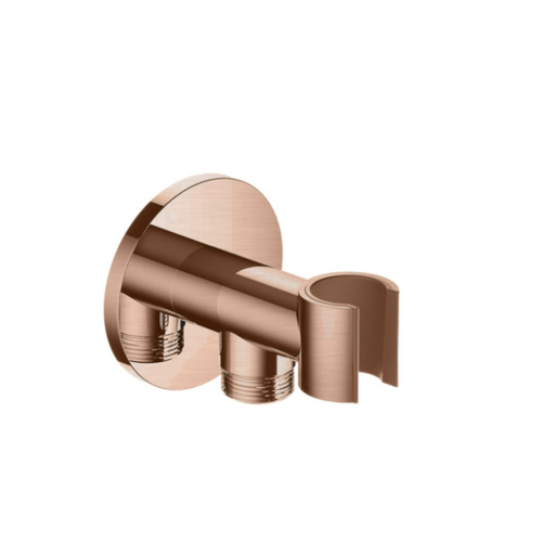 HotBath Cobber M515 wandsteun met uitlaat koper Geborsteld PVD HotBath HotBath Cobber M515 wandsteun met uitlaat koper Geborsteld PVD