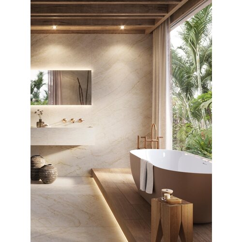 Porcelanosa Porcelanosa Taj mahal polished tegelplaat XXL 120x120 - 100288118