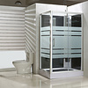 Xellanz Thermo rechts complete douchecabine 120x90x218 alu 5mm glas
