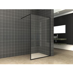 Wiesbaden Square inloopdouche 80x200 10mm nano | Helder glas/Mat zwart Wiesbaden Wiesbaden Square inloopdouche 80x200 10mm nano | Helder glas/Mat zwart