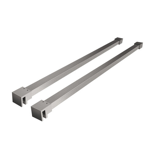 Wiesbaden Set Slim stabilisatiestangen | Geborsteld staal | T.B.V. vrijstaande inloopdouche Wiesbaden Wiesbaden Set Slim stabilisatiestangen | Geborsteld staal | T.B.V. vrijstaande inloopdouche