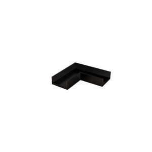 Wiesbaden Horizon hoek-afdekkapje koppelset | Mat zwart