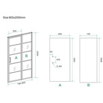 Wiesbaden Horizon nisdeur R/L met vast deel 80cm 8mm NANO Wiesbaden Wiesbaden Horizon nisdeur R/L met vast deel 80cm 8mm NANO