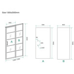 Wiesbaden Horizon nisdeur R/L met vast deel 130cm 8mm NANO Wiesbaden Wiesbaden Horizon nisdeur R/L met vast deel 130cm 8mm NANO