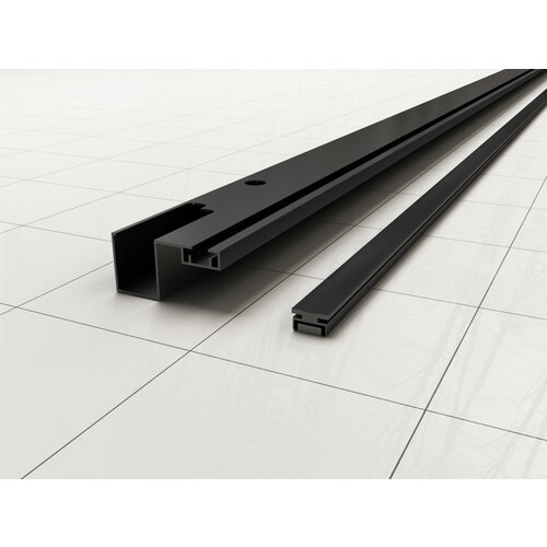 Wiesbaden Skyline muurprofiel met magneetstrip voor nisdeur | Mat zwart Wiesbaden Wiesbaden Skyline muurprofiel met magneetstrip voor nisdeur | Mat zwart