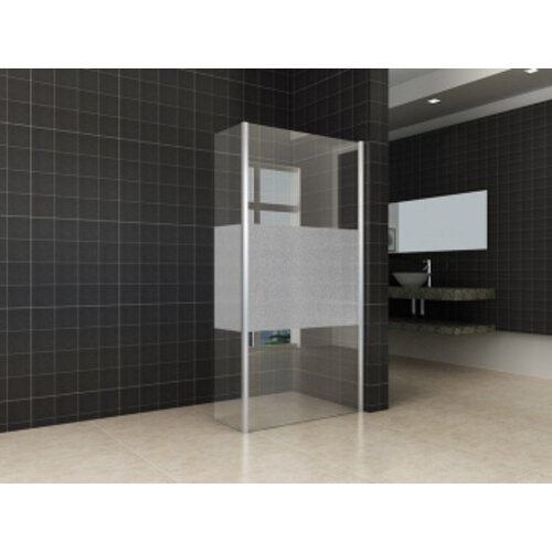 Wiesbaden zijwand met hoekprofiel 30x200 10mm NANO gedeeltelijk matglas Wiesbaden Wiesbaden zijwand met hoekprofiel 30x200 10mm NANO gedeeltelijk matglas