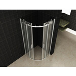 Wiesbaden Kwartronde cabine 2 schuifdeuren 90x90cm | Chroom | 8mm NANO Wiesbaden Wiesbaden Kwartronde cabine 2 schuifdeuren 90x90cm | Chroom | 8mm NANO