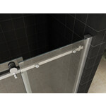 Wiesbaden Slide schuifbare nisdeur 2-d. 160x200 | Chroom | 8mm NANO Wiesbaden Wiesbaden Slide schuifbare nisdeur 2-d. 160x200 | Chroom | 8mm NANO