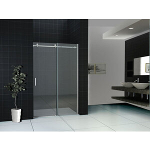 Wiesbaden Wiesbaden Slide schuifbare nisdeur 2-d. 170x200 | Chroom | 8mm NANO Wiesbaden Slide schuifbare nisdeur 2-d. 170x200 | Chroom | 8mm NANO