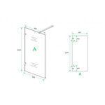 Wiesbaden profielloze inloopdouche 500x2000 8mm NANO glas Wiesbaden Wiesbaden profielloze inloopdouche 500x2000 8mm NANO glas