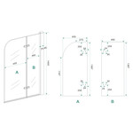 Wiesbaden badwand 2-delig inklapbaar 1000x1400 6mm NANO | Chroom Wiesbaden Wiesbaden badwand 2-delig inklapbaar 1000x1400 6mm NANO | Chroom