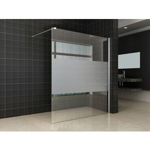 Wiesbaden inloopdouche met Muurprofiel 160x200 8mm NANO Matglas