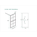 Wiesbaden Maaz inloopdouche met raster en handdoekhouder 10mm nano 120cm x 200cm | Mat zwart Wiesbaden Wiesbaden Maaz inloopdouche met raster en handdoekhouder 10mm nano 120cm x 200cm | Mat zwart