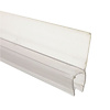 Wiesbaden rubberen strip type 1 200 x 0,8 cm transparant