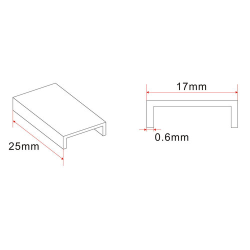 Wiesbaden Wiesbaden Slim kunststof afdekkapje | RVS