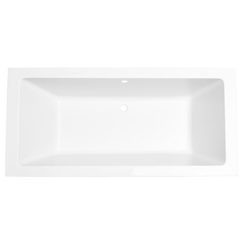 Xellanz Xellanz Wiesbaden Santino SQ inbouw duo ligbad 180x80x49 cm acryl glans wit