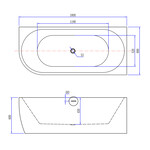 Wiesbaden Corner hoekbad rechts 180 x 80cm acryl | Glans wit | met waste | Glans wit Wiesbaden Wiesbaden Corner hoekbad rechts 180 x 80cm acryl | Glans wit | met waste | Glans wit
