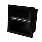 Wiesbaden inbouw-toiletrolhouder | Mat zwart Wiesbaden Wiesbaden inbouw-toiletrolhouder | Mat zwart