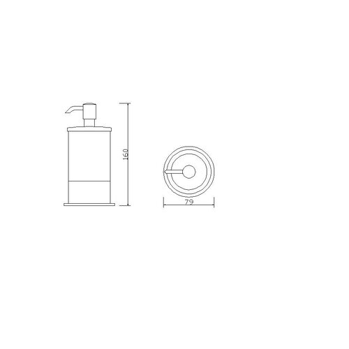 Wiesbaden Ida vrijstaande zeepdispenser | Chroom Wiesbaden Wiesbaden Ida vrijstaande zeepdispenser | Chroom