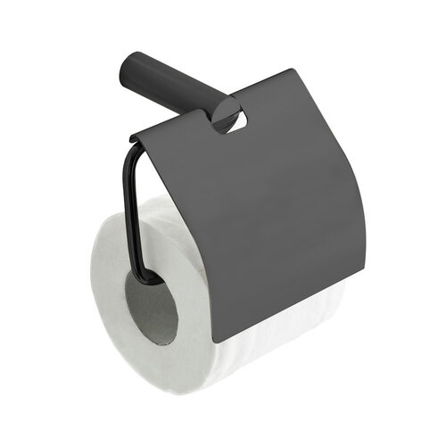 Wiesbaden Wiesbaden Ida toiletrolhouder met klep | Gunmetal