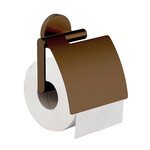 Wiesbaden Wiesbaden Alonzo toiletrolhouder met klep | Geborsteld brons koper