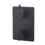 Wiesbaden Caral afbouwdeel inbouwthermostaat 2 weg | Mat zwart Wiesbaden Wiesbaden Caral afbouwdeel inbouwthermostaat 2 weg | Mat zwart