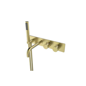 Wiesbaden Wiesbaden Style inbouw badthermostaat muur | Geborsteld messing Wiesbaden Style inbouw badthermostaat muur | Geborsteld messing