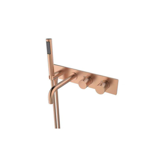 Wiesbaden Style inbouw badthermostaat muur | Geborsteld koper Wiesbaden Wiesbaden Style inbouw badthermostaat muur | Geborsteld koper