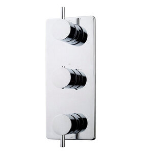 Wiesbaden Wiesbaden Caral afbouwdeel inbouwthermostaat 3 weg | Chroom Wiesbaden Caral afbouwdeel inbouwthermostaat 3 weg | Chroom