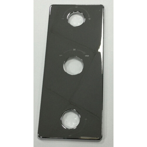 Wiesbaden Bodemplaat type 2 inbouw douche 3 knops 125x295 | Chroom Wiesbaden Wiesbaden Bodemplaat type 2 inbouw douche 3 knops 125x295 | Chroom