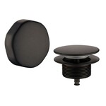 Wiesbaden Wiesbaden knop/plug badoverloopcombinatie | Mat zwart