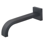 Wiesbaden inbouw-uitloop vierkant 22cm 1/2'' | Mat zwart Wiesbaden Wiesbaden inbouw-uitloop vierkant 22cm 1/2'' | Mat zwart