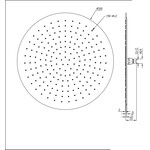 Wiesbaden Wiesbaden UFO Luxe hoofddouche rond 500mm Ultra plat | Chroom