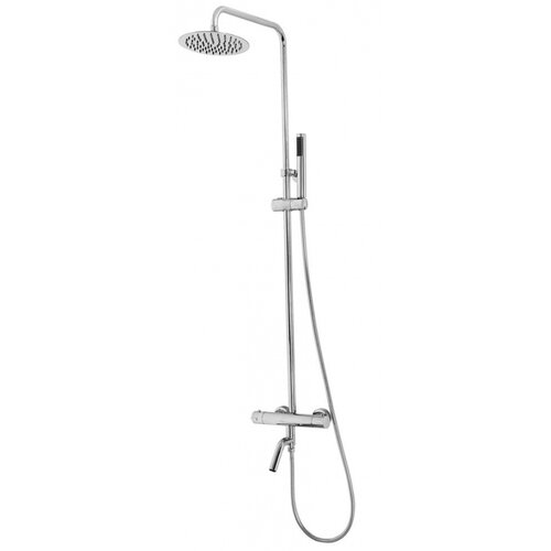 Wiesbaden Caral eco thermostatische bad regendoucheset opbouw | Chroom Wiesbaden Wiesbaden Caral eco thermostatische bad regendoucheset opbouw | Chroom