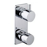 Wiesbaden Caral inbouw 2-wegs douchethermostaat rond | Chroom Wiesbaden Wiesbaden Caral inbouw 2-wegs douchethermostaat rond | Chroom