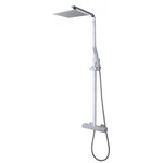 Wiesbaden Rombo thermostatische regendoucheset opbouw | Chroom Wiesbaden Wiesbaden Rombo thermostatische regendoucheset opbouw | Chroom