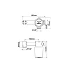 Wiesbaden Caral Twenty inbouwdeel eenhendel-wastafelkraan Wiesbaden Wiesbaden Caral Twenty inbouwdeel eenhendel-wastafelkraan