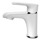 Wiesbaden Tarma éénhendel-wastafelmengkraan laag | Wit/Chroom Wiesbaden Wiesbaden Tarma éénhendel-wastafelmengkraan laag | Wit/Chroom