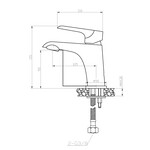 Wiesbaden Tarma éénhendel-wastafelmengkraan laag | Wit/Chroom Wiesbaden Wiesbaden Tarma éénhendel-wastafelmengkraan laag | Wit/Chroom