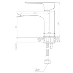 Wiesbaden Casma éénhendel-wastafelmengkraan laag | Zwart/ Chroom Wiesbaden Wiesbaden Casma éénhendel-wastafelmengkraan laag | Zwart/ Chroom
