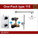 Wiesbaden one-pack inbouwthermostaatset type 115 CHR (20cm ufo) Wiesbaden Wiesbaden one-pack inbouwthermostaatset type 115 CHR (20cm ufo)