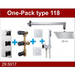 Wiesbaden one-pack inbouwthermostaatset type 118 CHR Wiesbaden Wiesbaden one-pack inbouwthermostaatset type 118 CHR